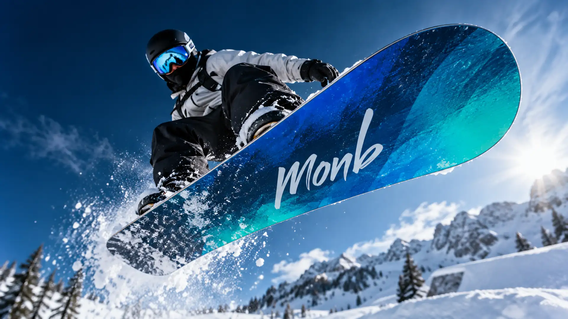 Snowboard lifestyle or board in the snow
